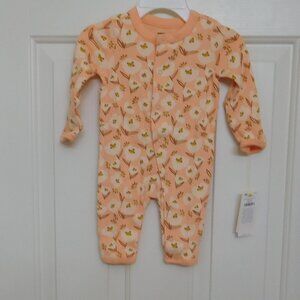 NWT Tea Collection Anemone Floral Snap Pants Romper sz 0-3 Months